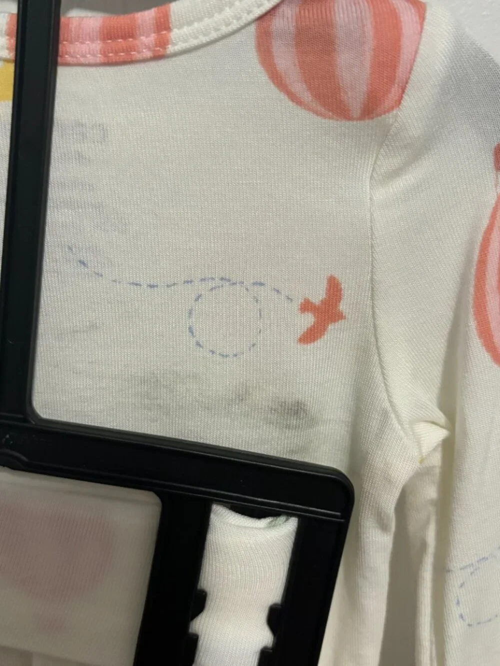 Carter's Child of Mine Baby 2-Piece Outfit Set, White Hot Air Balloon, Preemie - Picture 5 of 5